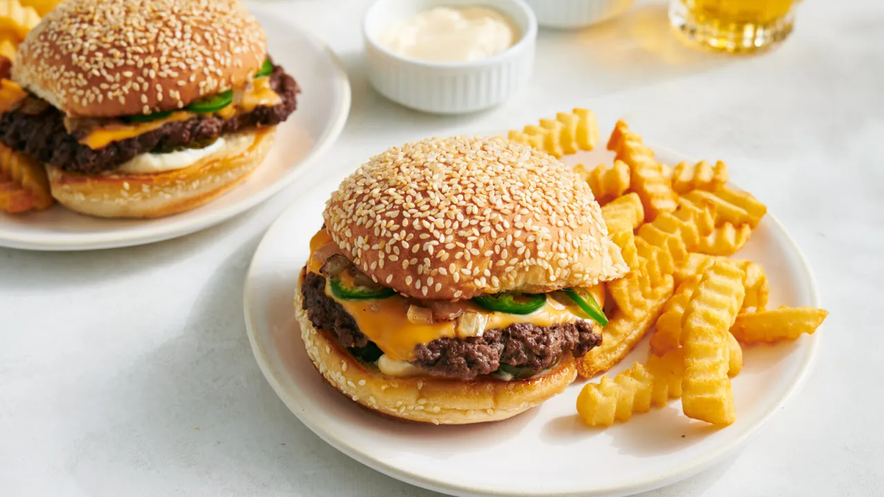 burger jalapeno fast food