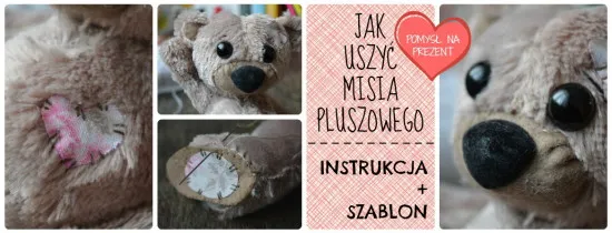 kroki szycia pluszowego misia