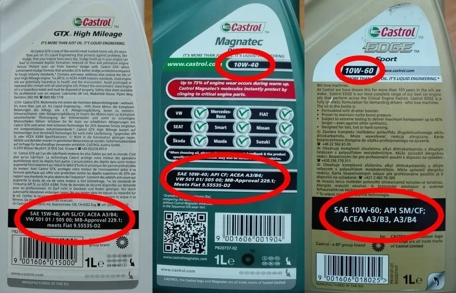 etykieta oleju hydraulicznego oznaczenia