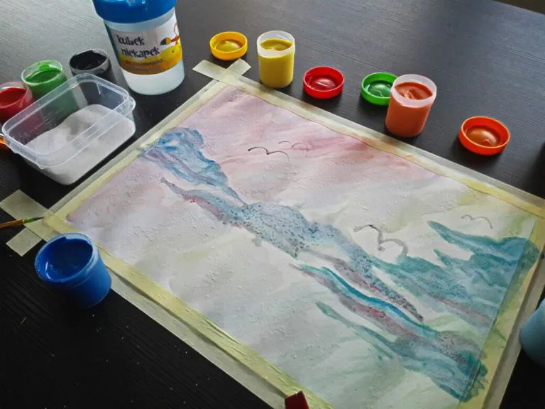 Malowanie solą efekty artystyczne