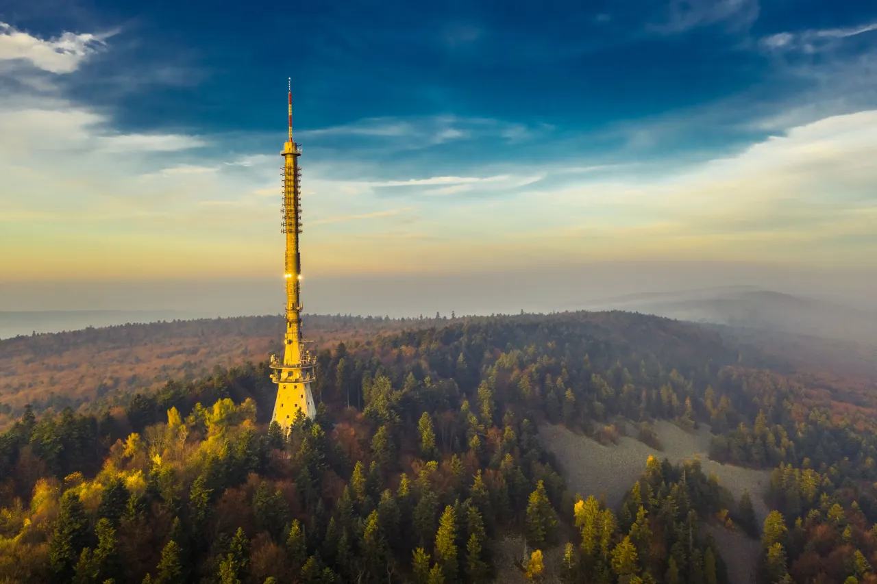 G&oacute;ry Świętokrzyskie krajobrazy Łysica Święty Krzyż