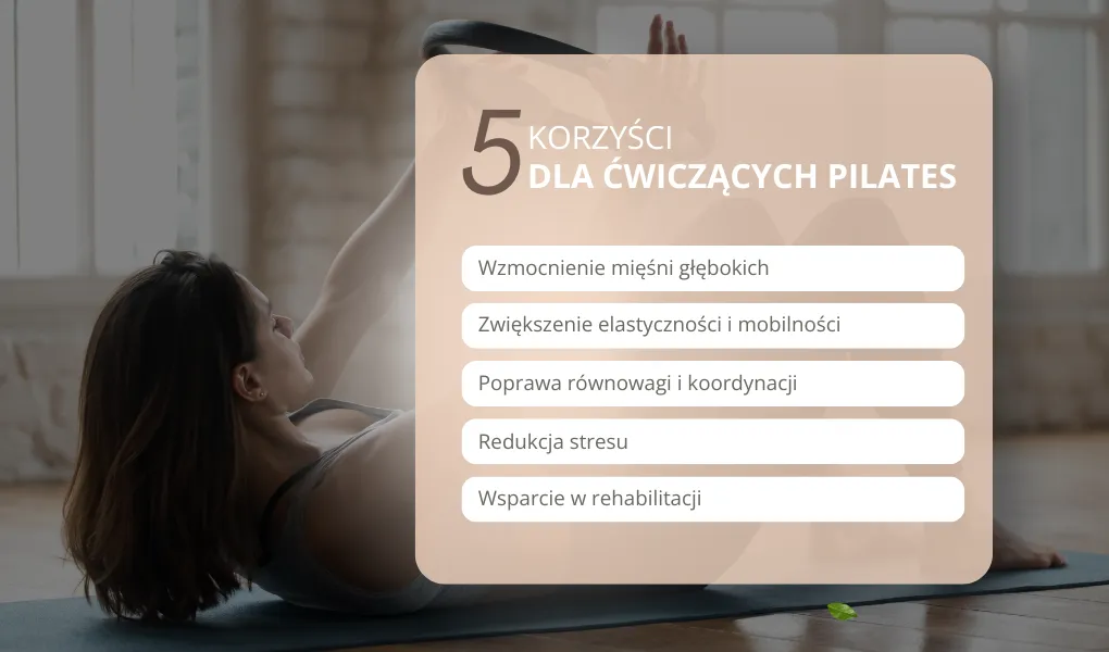 korzyści reha pilates infografika