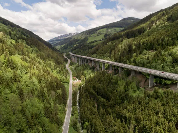 widoki Alpy przełęcz Brenner
