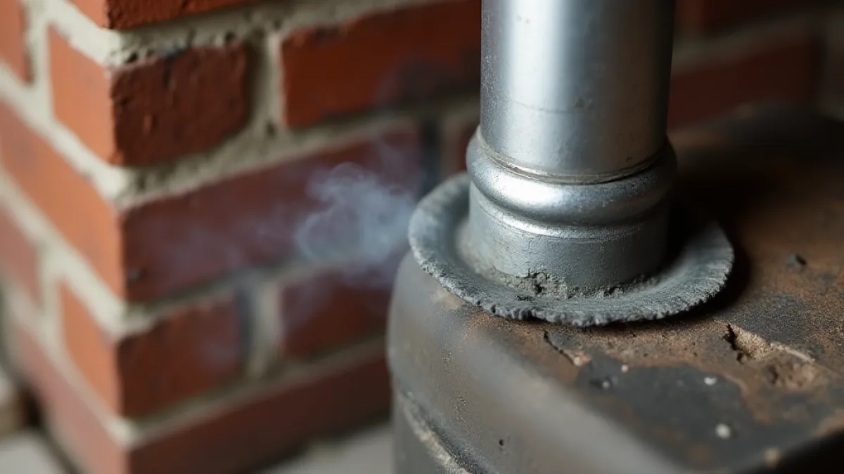 Zdjęcie Czym uszczelnić rurę od pieca do komina, aby uniknąć niebezpieczeństw