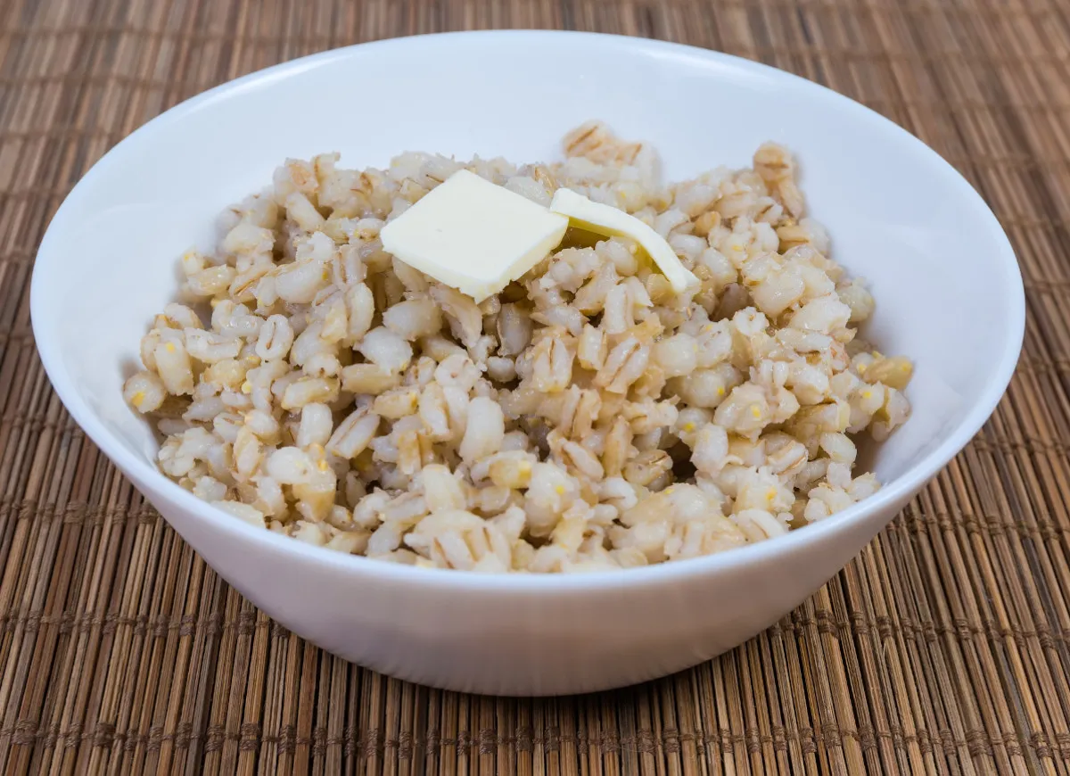 sypka ugotowana kasza jęczmienna