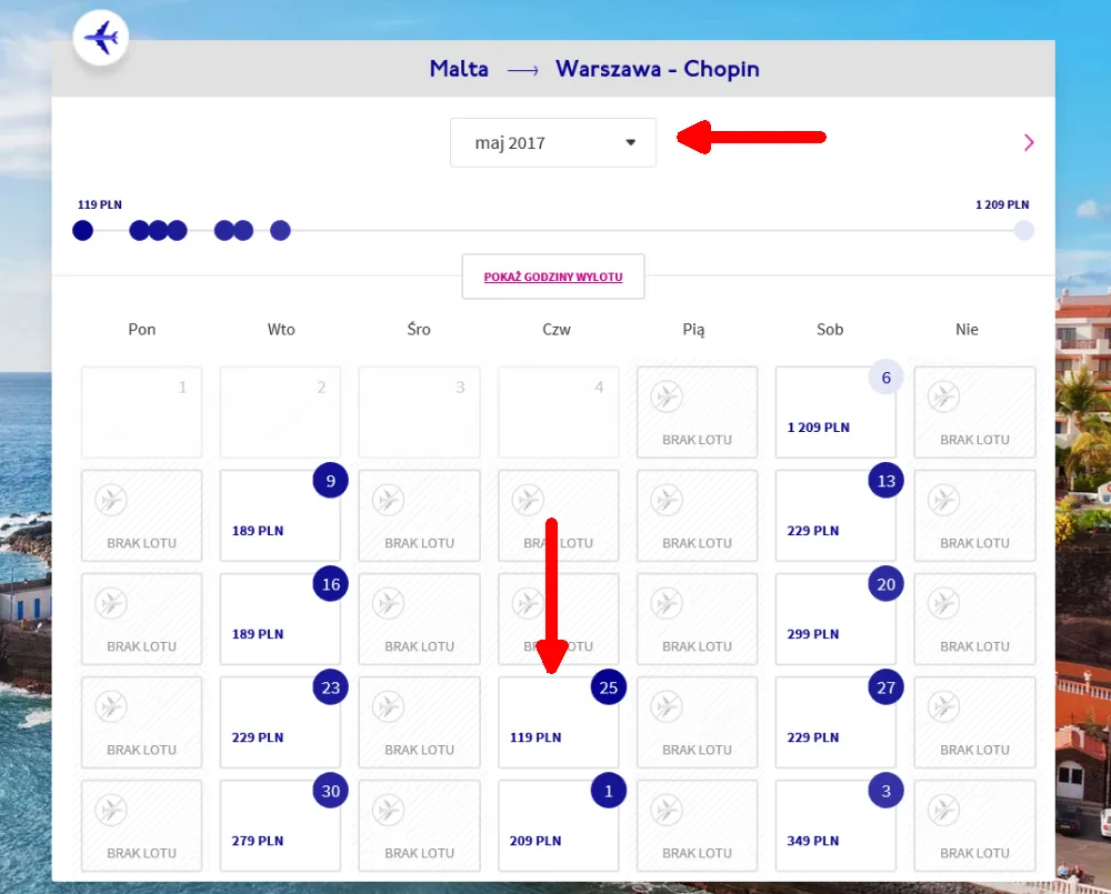 Harmonogram lotu Wizz Air checklist