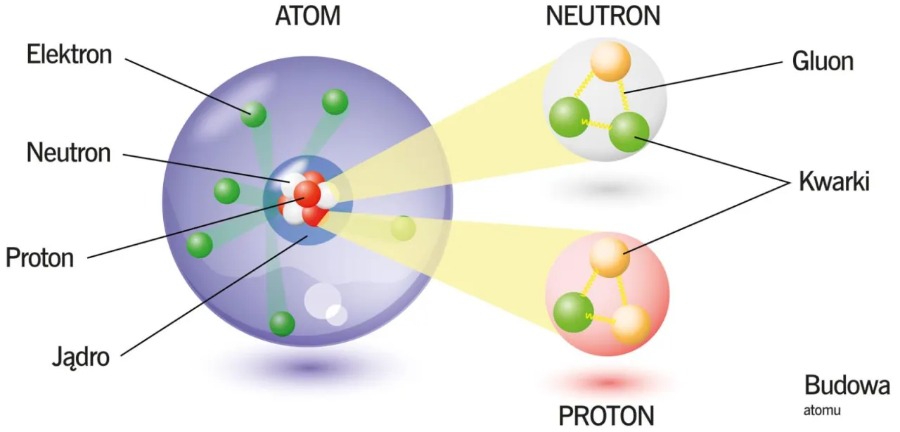 kwarki w protonie i neutronie