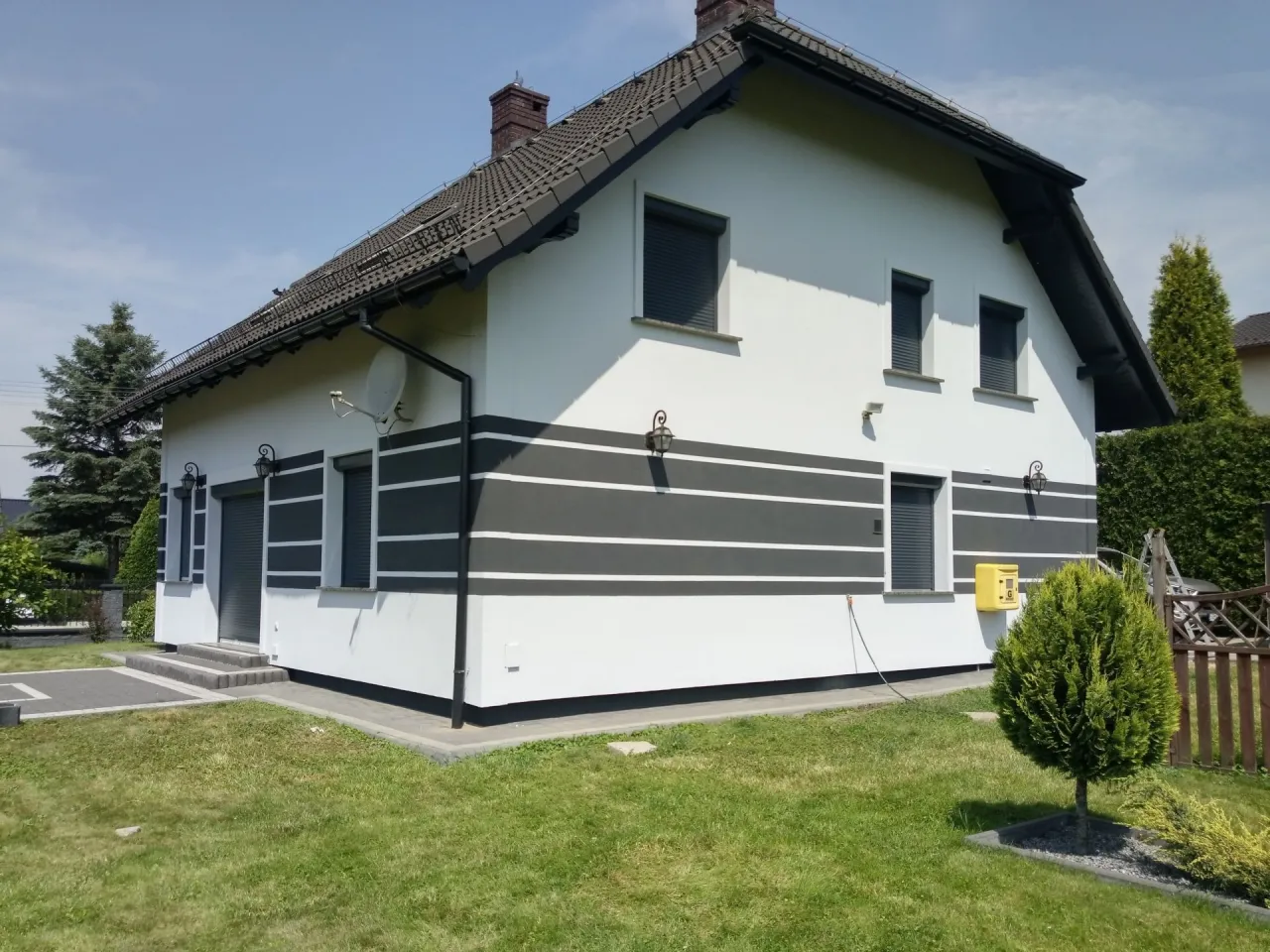 malowanie pas&oacute;w na elewacji instrukcja