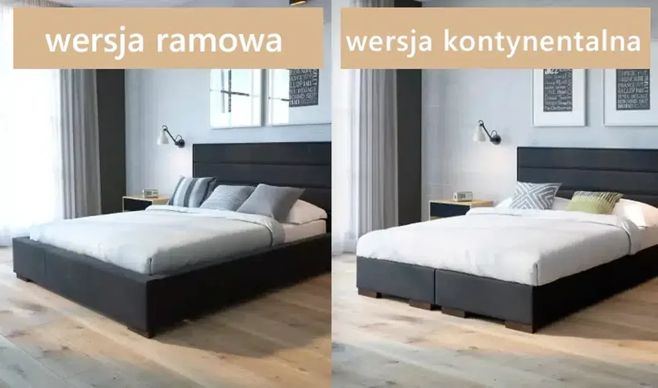 Sklep internetowy z łóżkami, widok na różnorodne modele