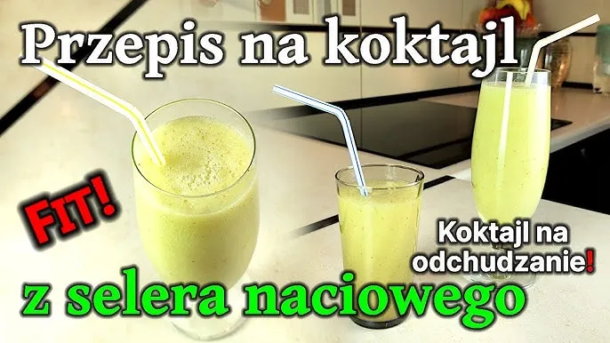 Koktajl z selera naciowego przed i po odchudzanie