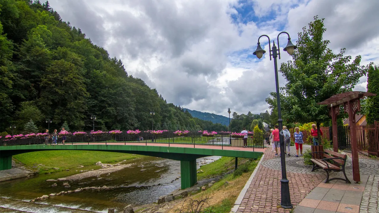 Szczawnica uzdrowisko, promenada