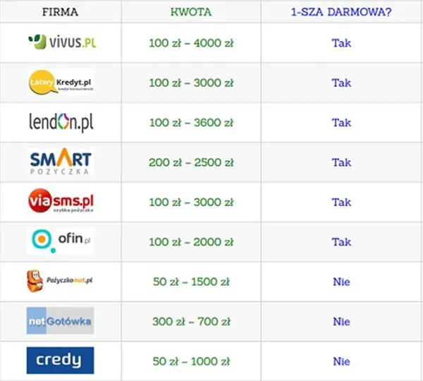 firmy pożyczkowe bez BIK