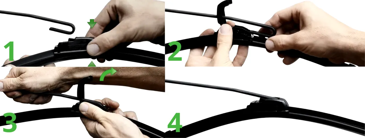 Instrukcja wymiany wycieraczki samochodowej hak