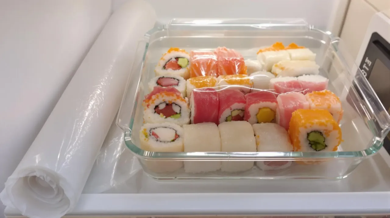 Bakterie w nieświeżej rybie sushi