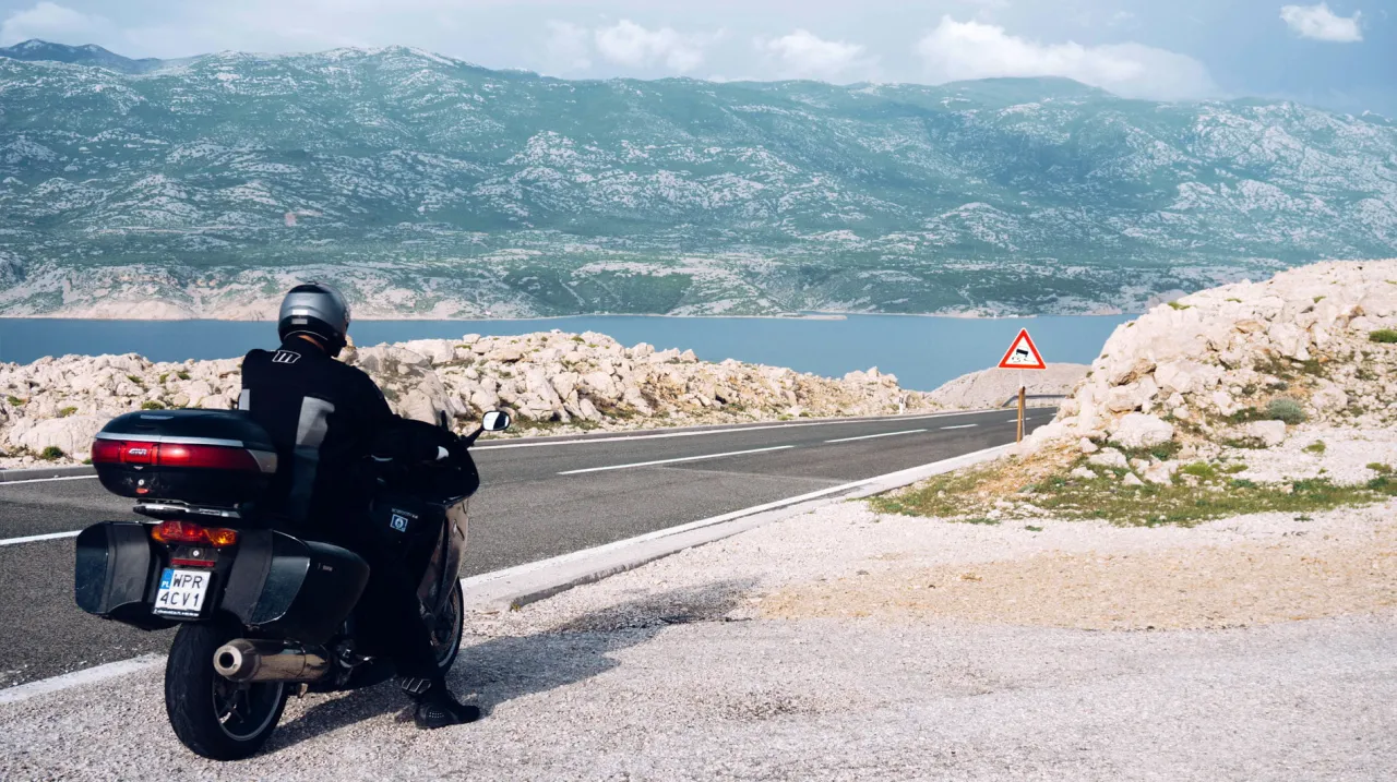 Wyspa Pag motocykl