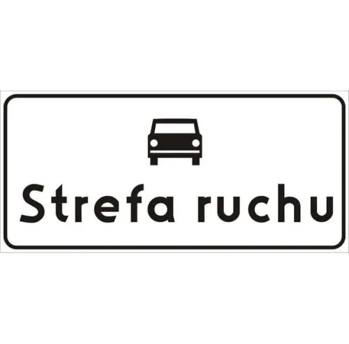 Znak D-52 strefa ruchu