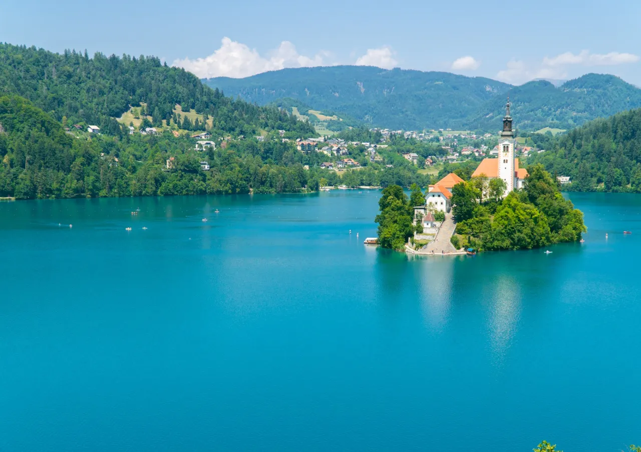 Jezioro Bled wyspa