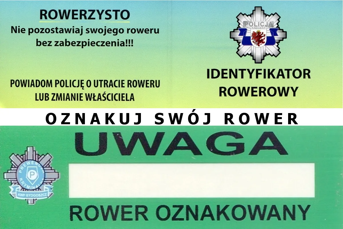 Oznakuj sw&oacute;j rower! Nie zostawiaj go bez zabezpieczenia. Zgłoś kradzież lub zmianę właściciela. Identyfikator rowerowy.