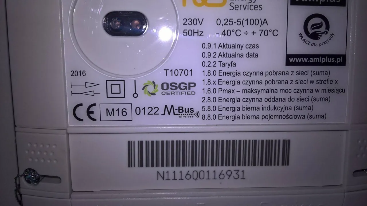 Zdjęcie Numer licznika prądu - Gdzie znaleźć numer licznika Tauron?
