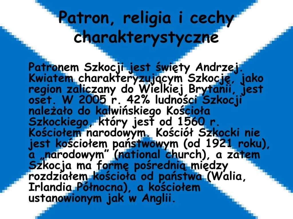 Zdjęcie Kto jest patronem Szkocji? Poznaj znaczenie św. Andrzeja i tradycje