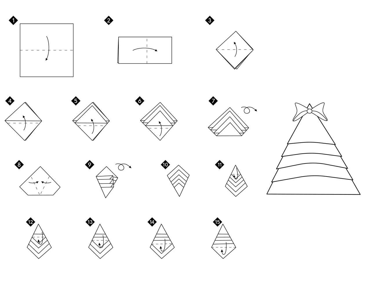 Zdjęcie Ozdoby choinkowe 3D z papieru: proste instrukcje krok po kroku