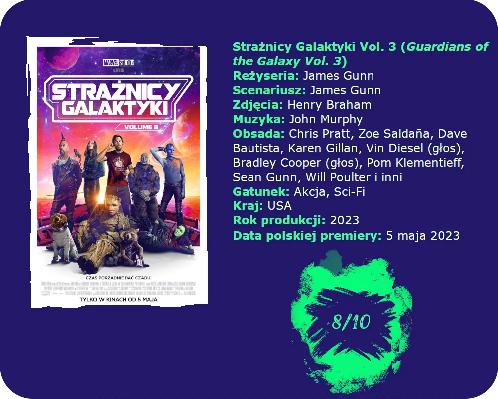 Zdjęcie Strażnicy Galaktyki 3 - czy warto obejrzeć? Recenzja filmu 2023