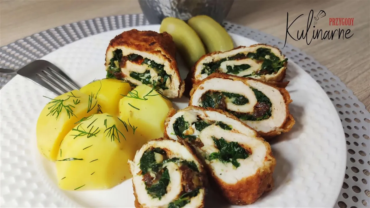 Zdjęcie Pyszna rolada drobiowa ze szpinakiem, która zachwyci każdego smakosza