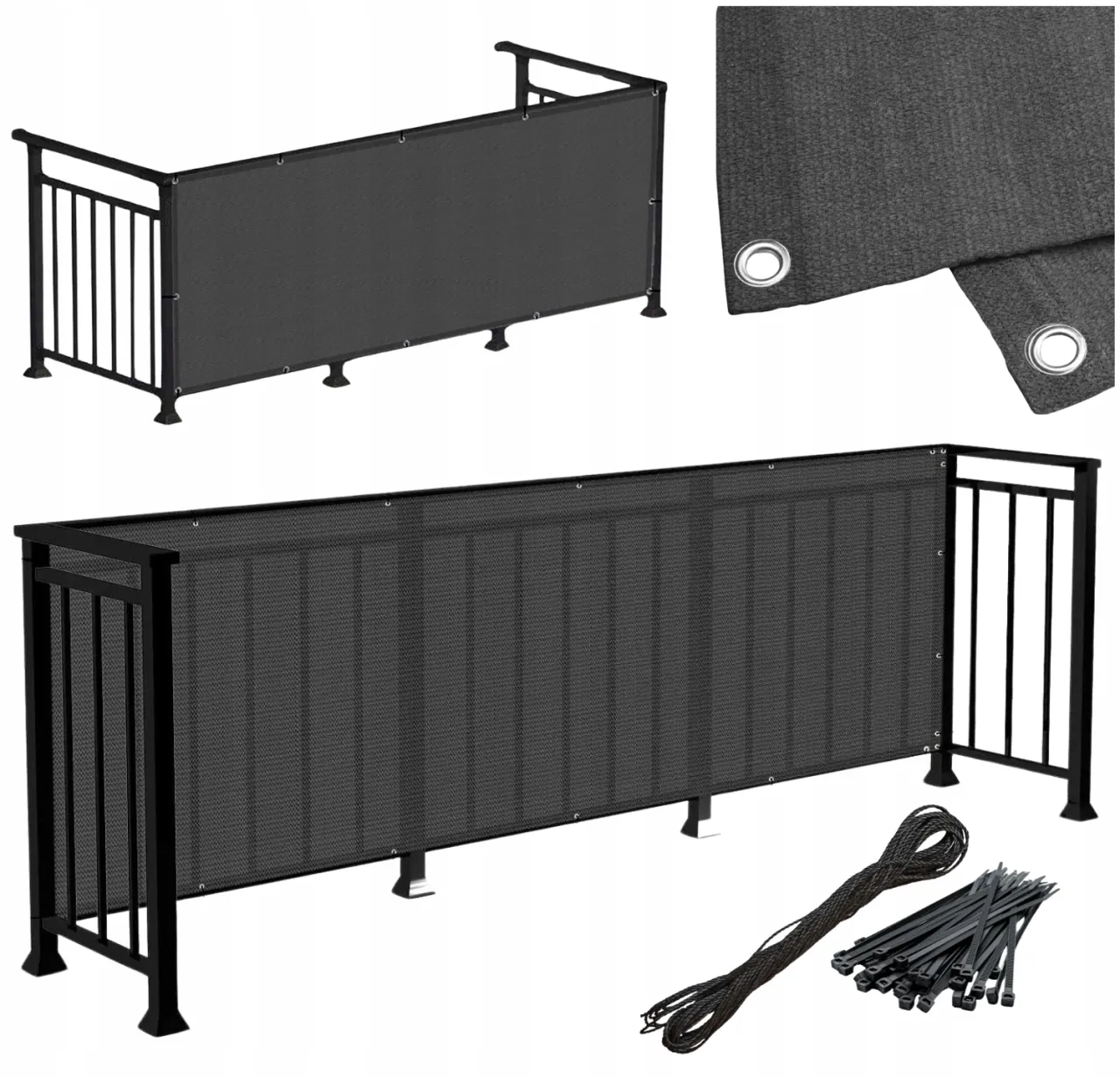 osłony balkonowe zgodne z regulaminem, osłony balkonowe wymagające zgody