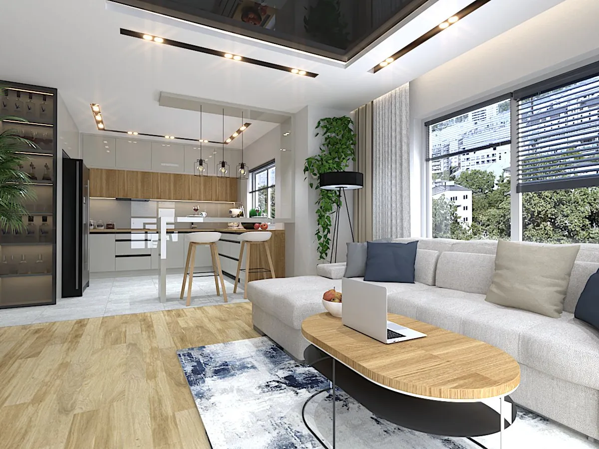 Nowoczesne wnętrza domów, inspiracje wykończeniowe