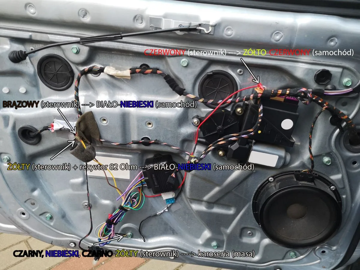 Montaż centralnego zamka VW Polo 6N 9N