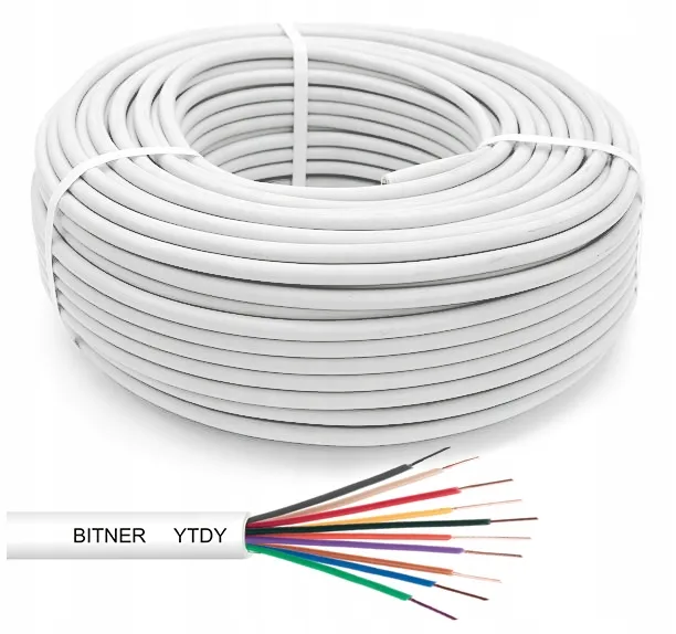 rodzaje przewodów domofonowych YTDY skrętka kabel ziemny