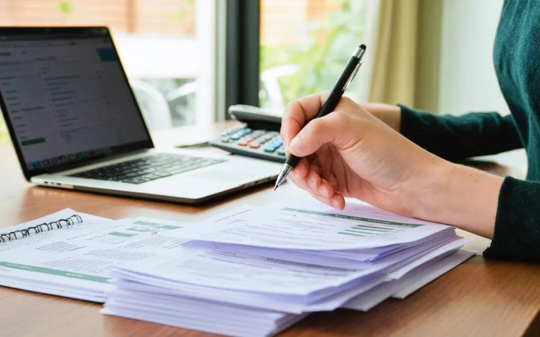 osoba sprawdzająca finanse na komputerze, Raport BIK