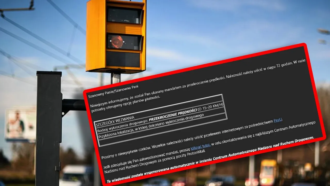 Mandat z fotoradaru: przekroczenie prędkości o 15-20 km/h. Jak wypełnić mandat z fotoradaru wz&oacute;r? Informacja o karze i sposobie płatności.