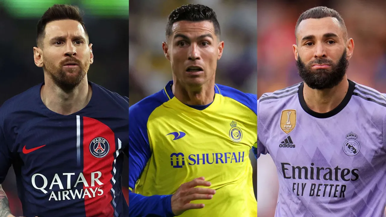 Karim Benzema Cristiano Ronaldo Messi ranking zarobk&oacute;w