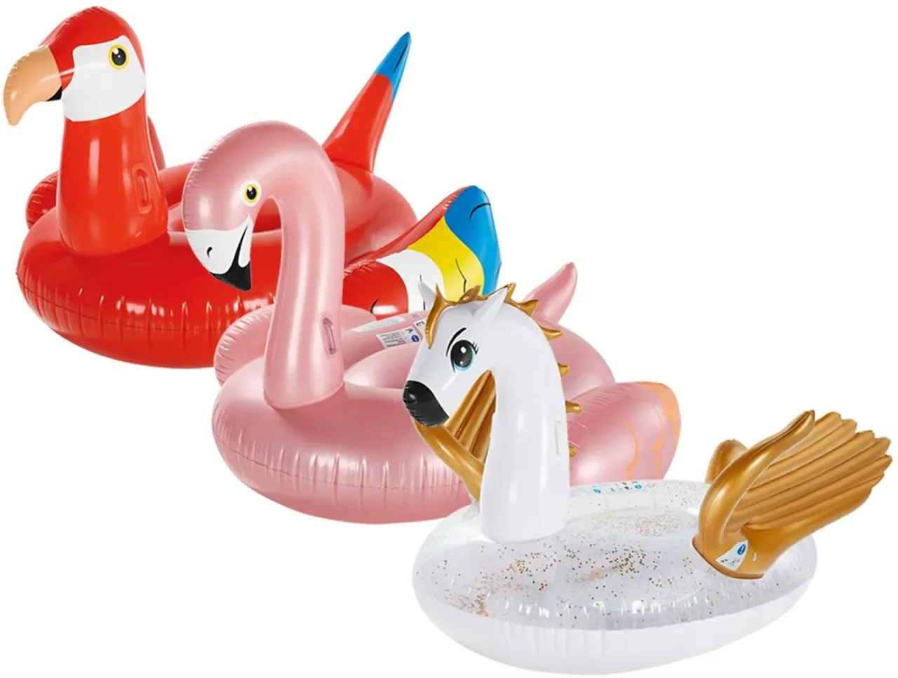 Materace do pływania flaming jednorożec ananas