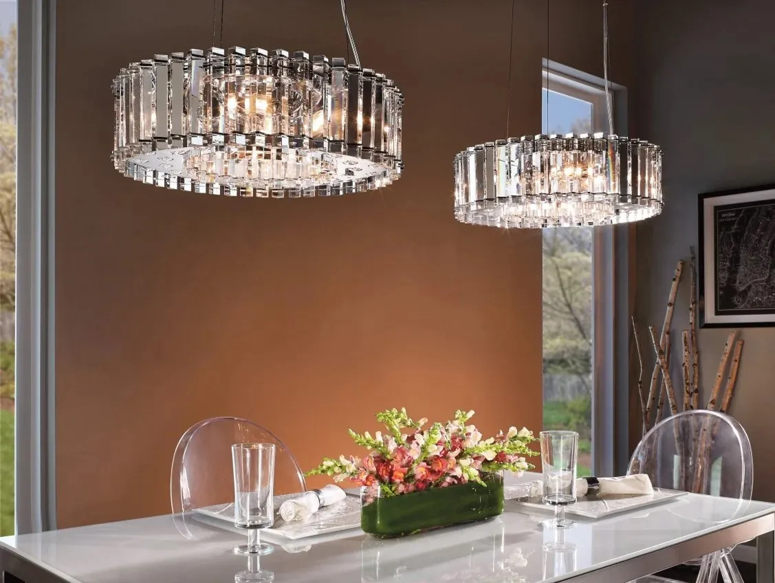 żyrandole nowoczesne i glamour do salonu