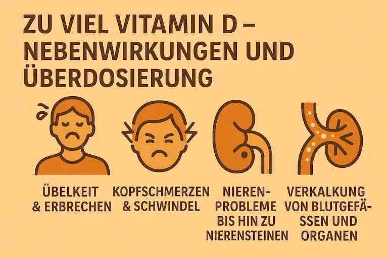 Person mit Symptomen Vitamin D &Uuml;berdosierung