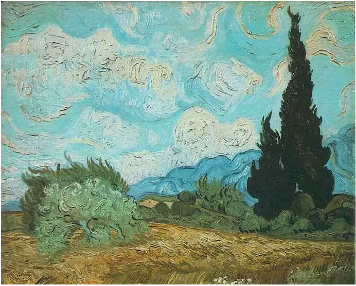 Van Gogh Impasto Technik Nahaufnahme