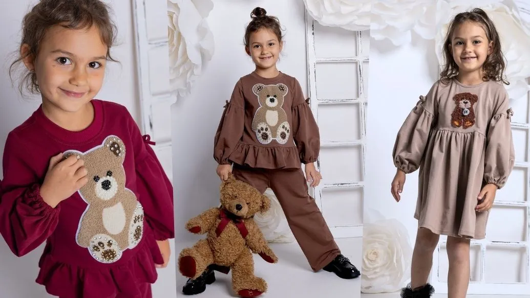 różne tkaniny na pluszowego misia