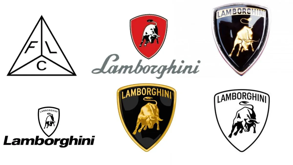 logo Lamborghini 1998 vs 2024 porównanie