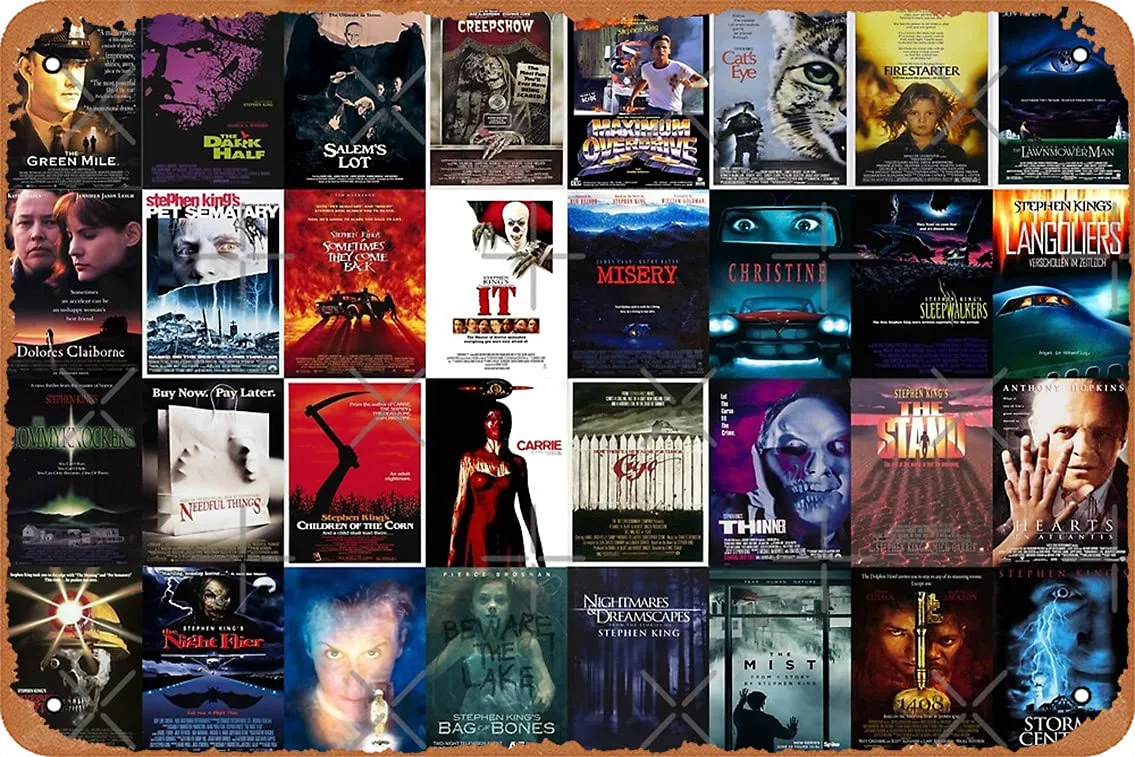 Stephen King Filmplakate Collage