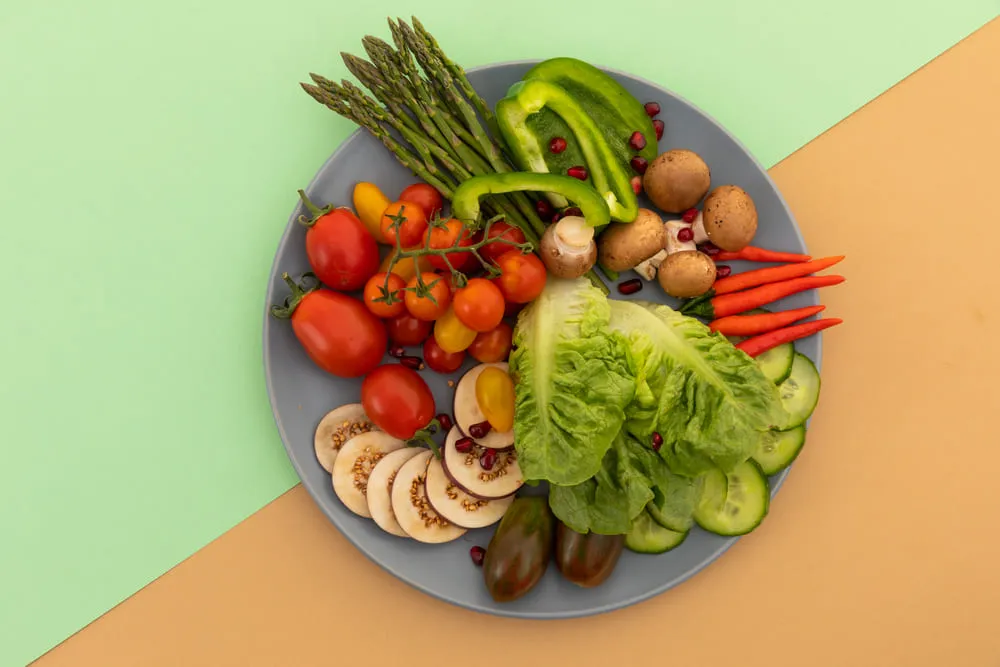 zbilansowany talerz wegański