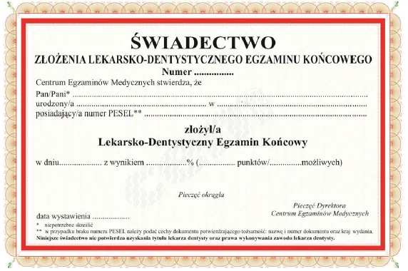 droga do zawodu lekarza dentysty, studia stomatologiczne, egzamin LDEK