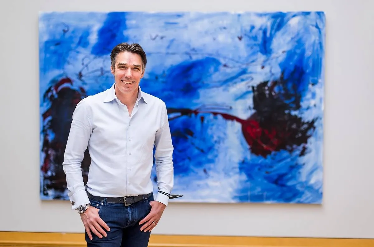 Michael Stich Gem&auml;lde abstrakt farbenfroh