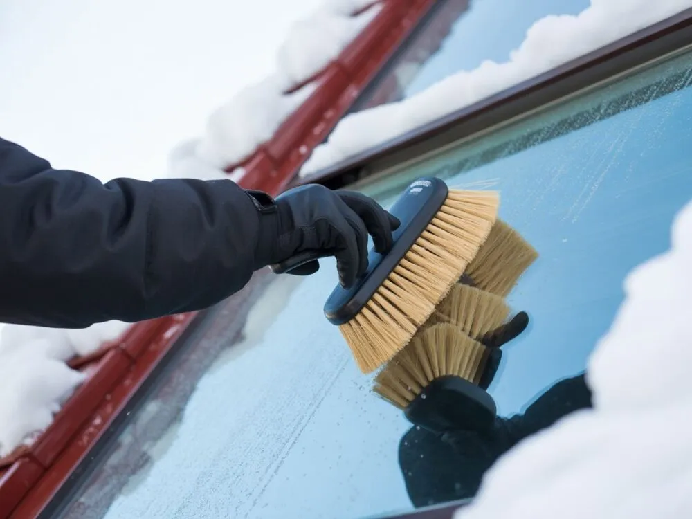 Narzędzia do odśnieżania okien dachowych
