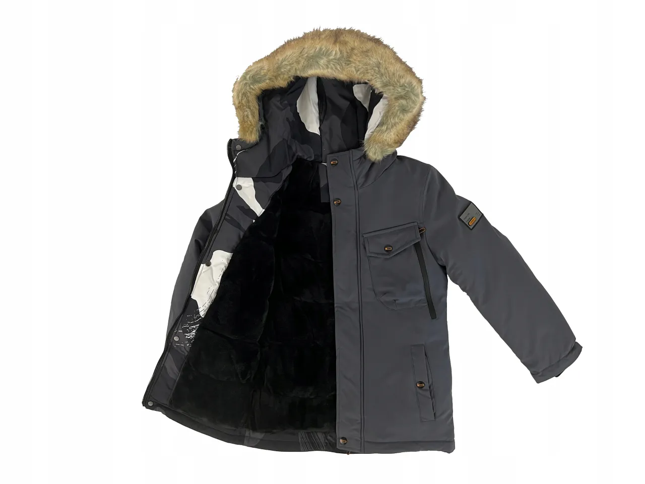 kurtka parka zimowa dla chłopca 80 vs kurtka parka przejściowa dla chłopca 80