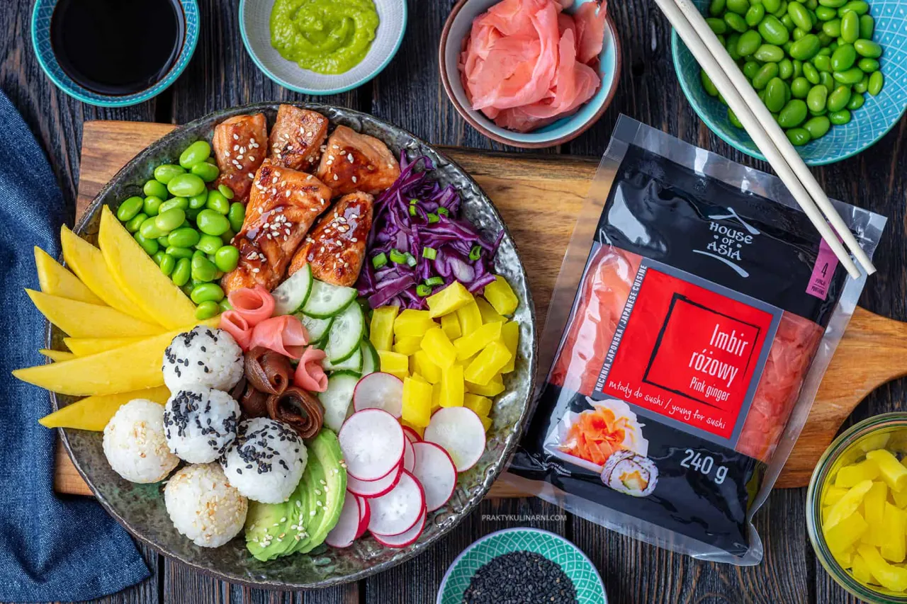 Warzywa do sushi awokado ogórek