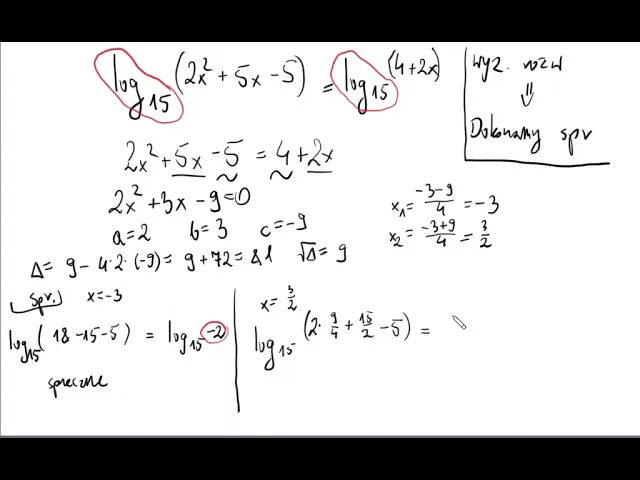 równanie potęgowe przykład