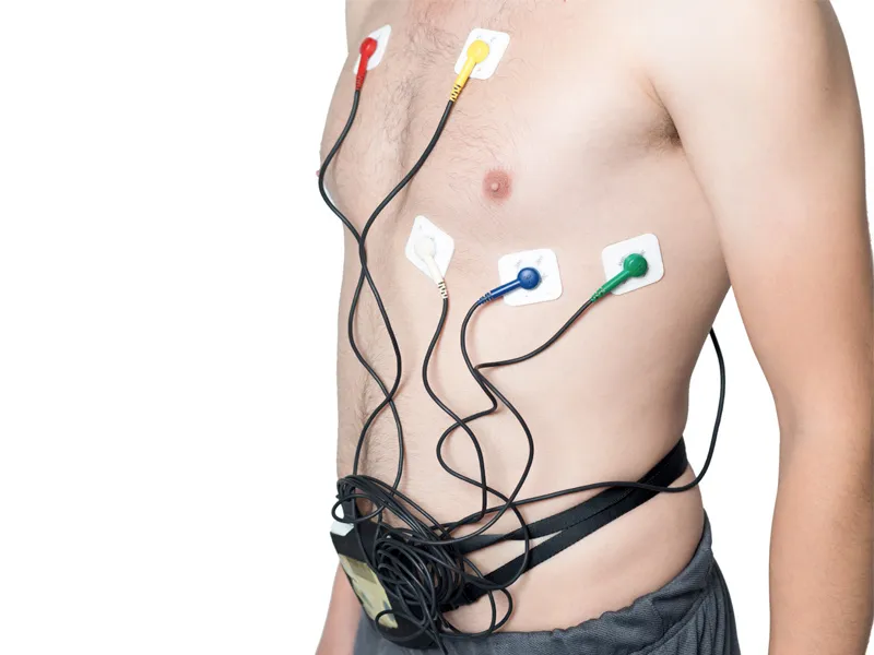 Holter EKG urządzenie i elektrody