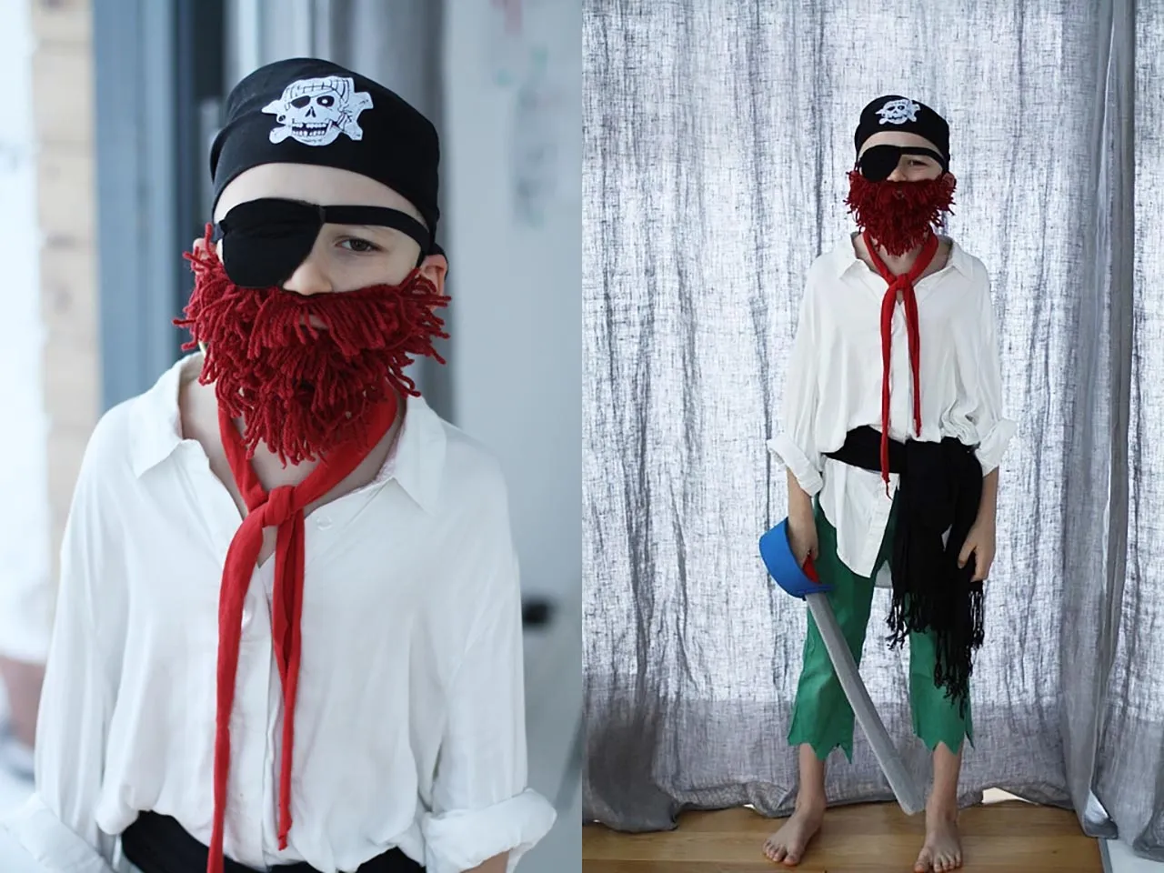 DIY strój pirata dla dziecka